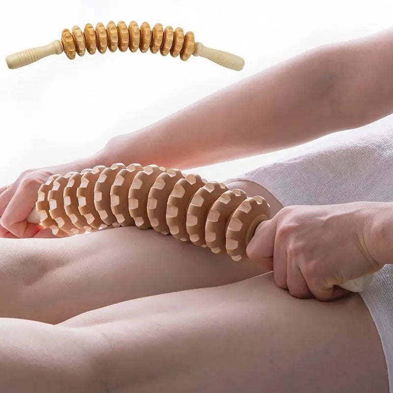 Wooden Handheld texture massager