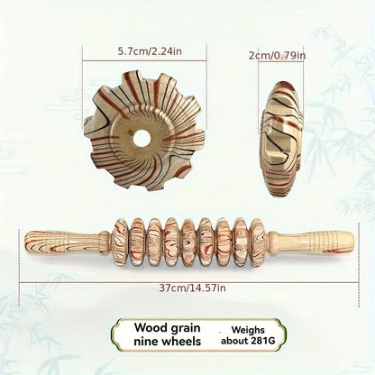 Wooden Handheld texture massager