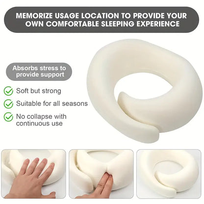 Memory foam neck pillow
