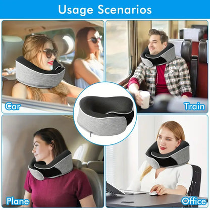 Memory foam neck pillow